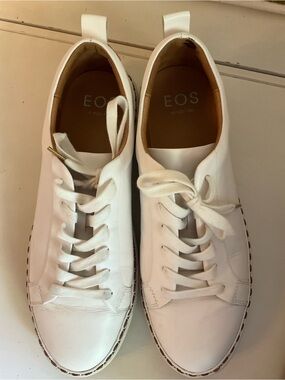EOS White Leather Sneaker - Clean Casual Style
